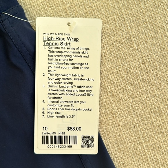 Lululemon High Rise Wrap Tennis Skirt - Picture 5 of 6